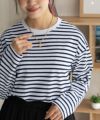 nAvy  ボーダー長袖Tシャツ レディース メール便 対応商品商品サムネイル-4