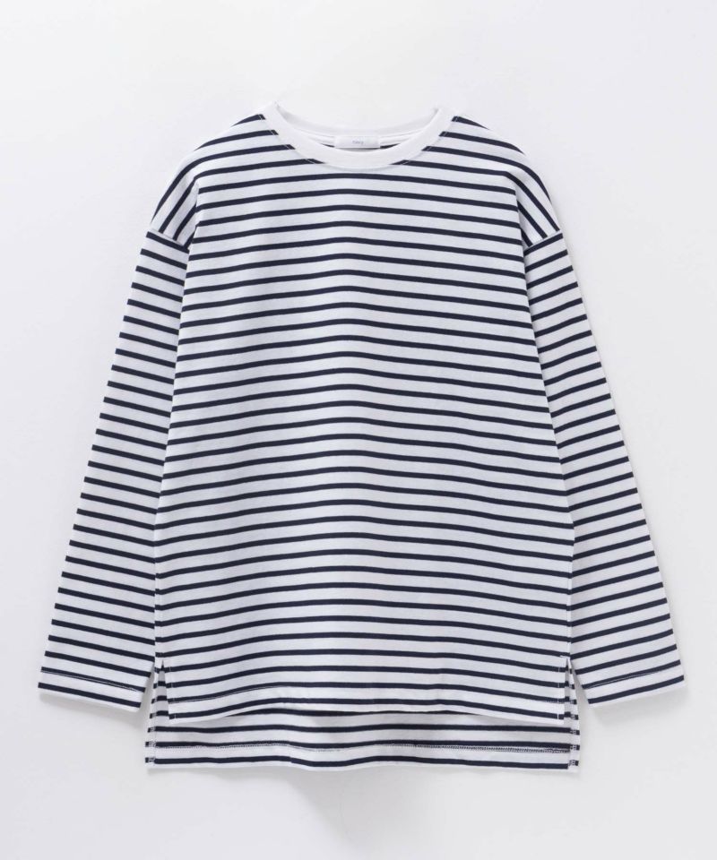 nAvy ボーダー長袖Tシャツ レディース