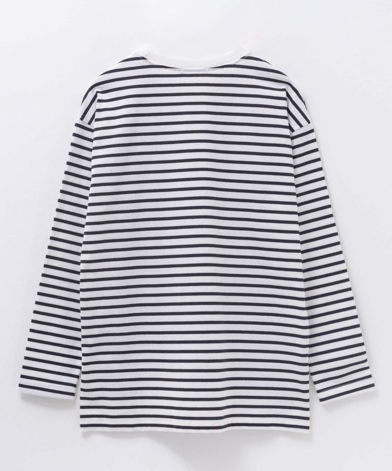 nAvy ボーダー長袖Tシャツ レディース