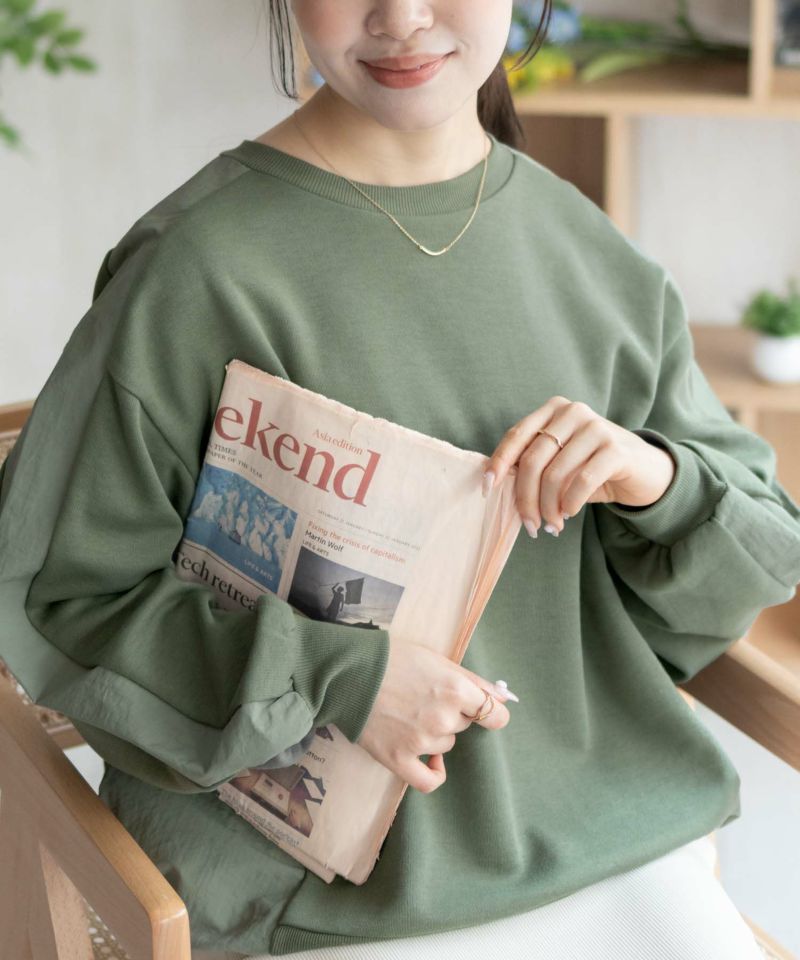 nAvy  異素材切替プルオーバー レディース商品画像-24