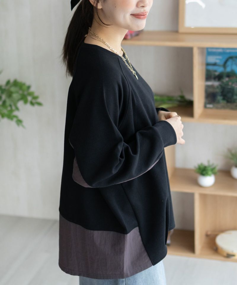 nAvy  異素材切替プルオーバー レディース商品画像-13