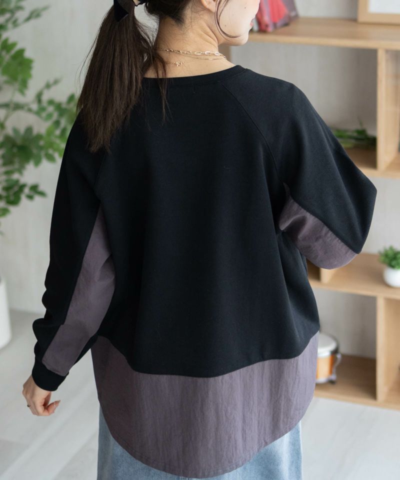nAvy  異素材切替プルオーバー レディース商品画像-14