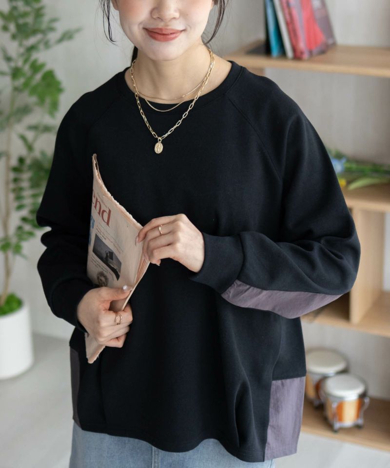 nAvy  異素材切替プルオーバー レディース商品画像-15