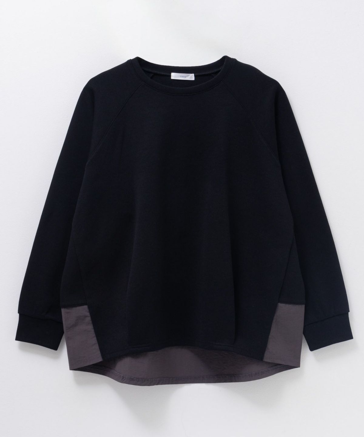 nAvy 異素材切替プルオーバー レディース