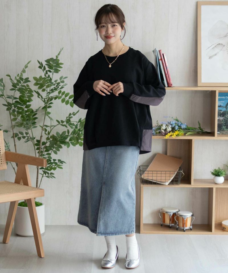 nAvy  異素材切替プルオーバー レディース商品画像-35