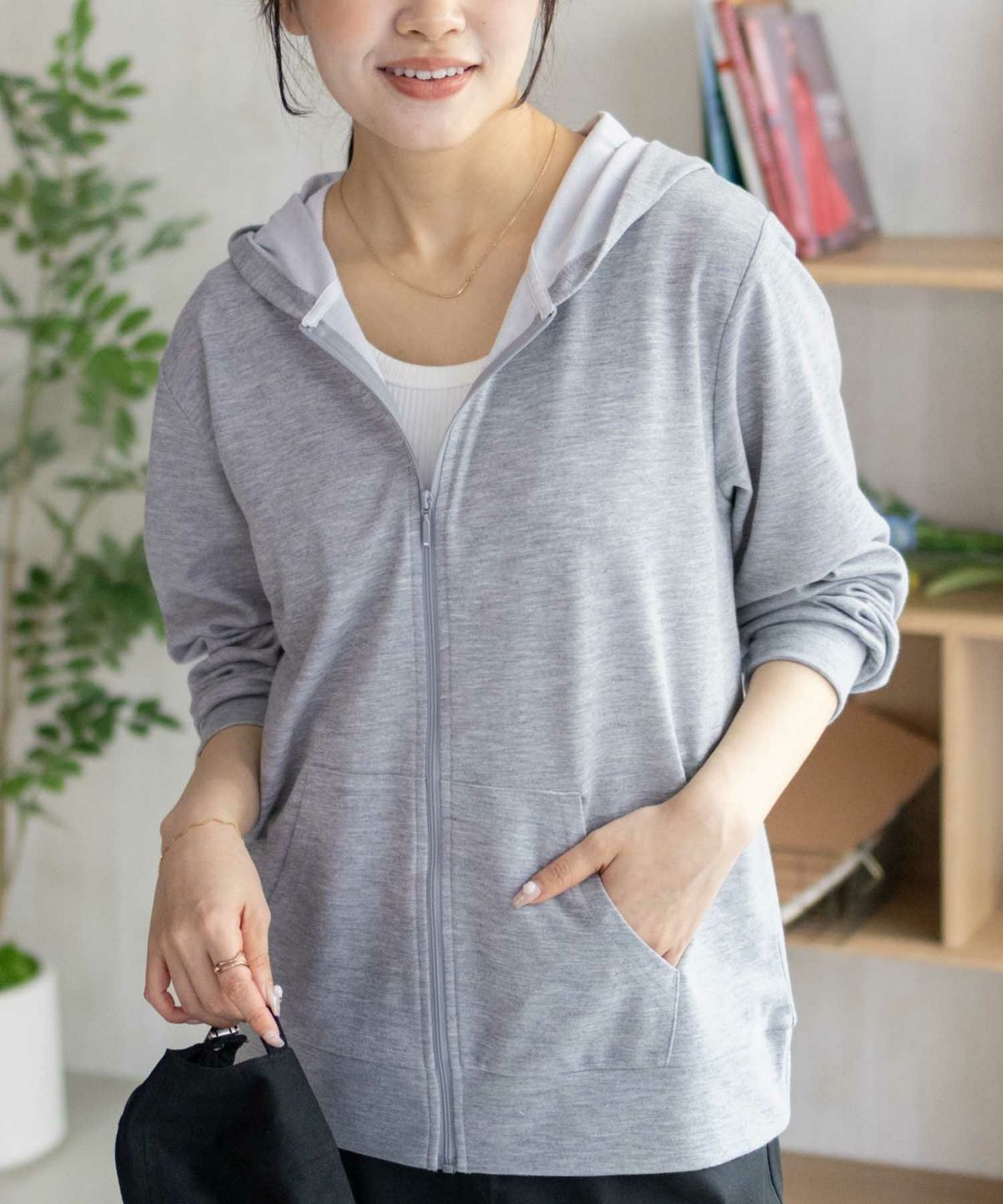 NAVY SARARI UVカットパーカー ドライ レディース