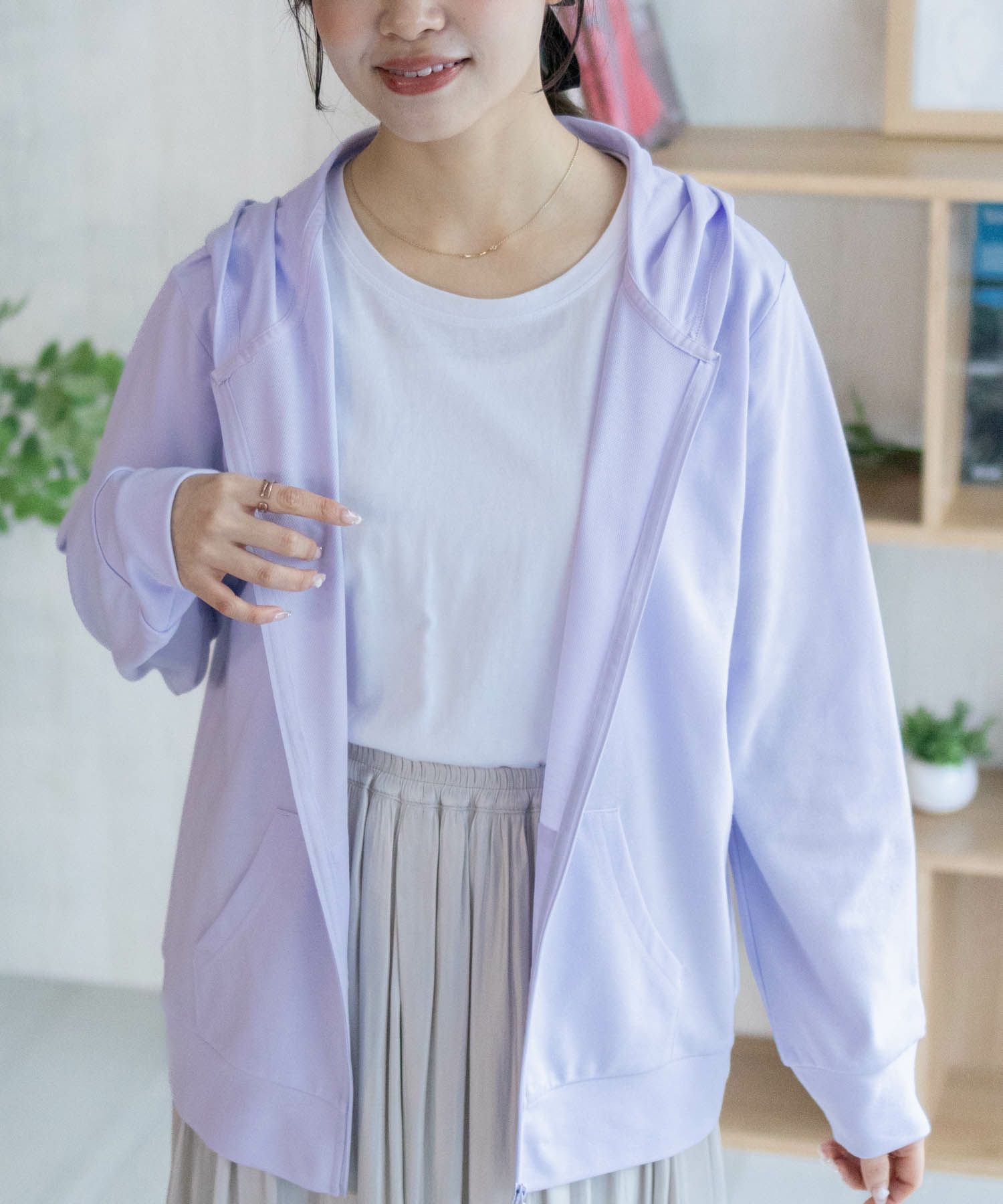 nAvy SARARI UVカットパーカー ドライ レディース商品サムネイル-4