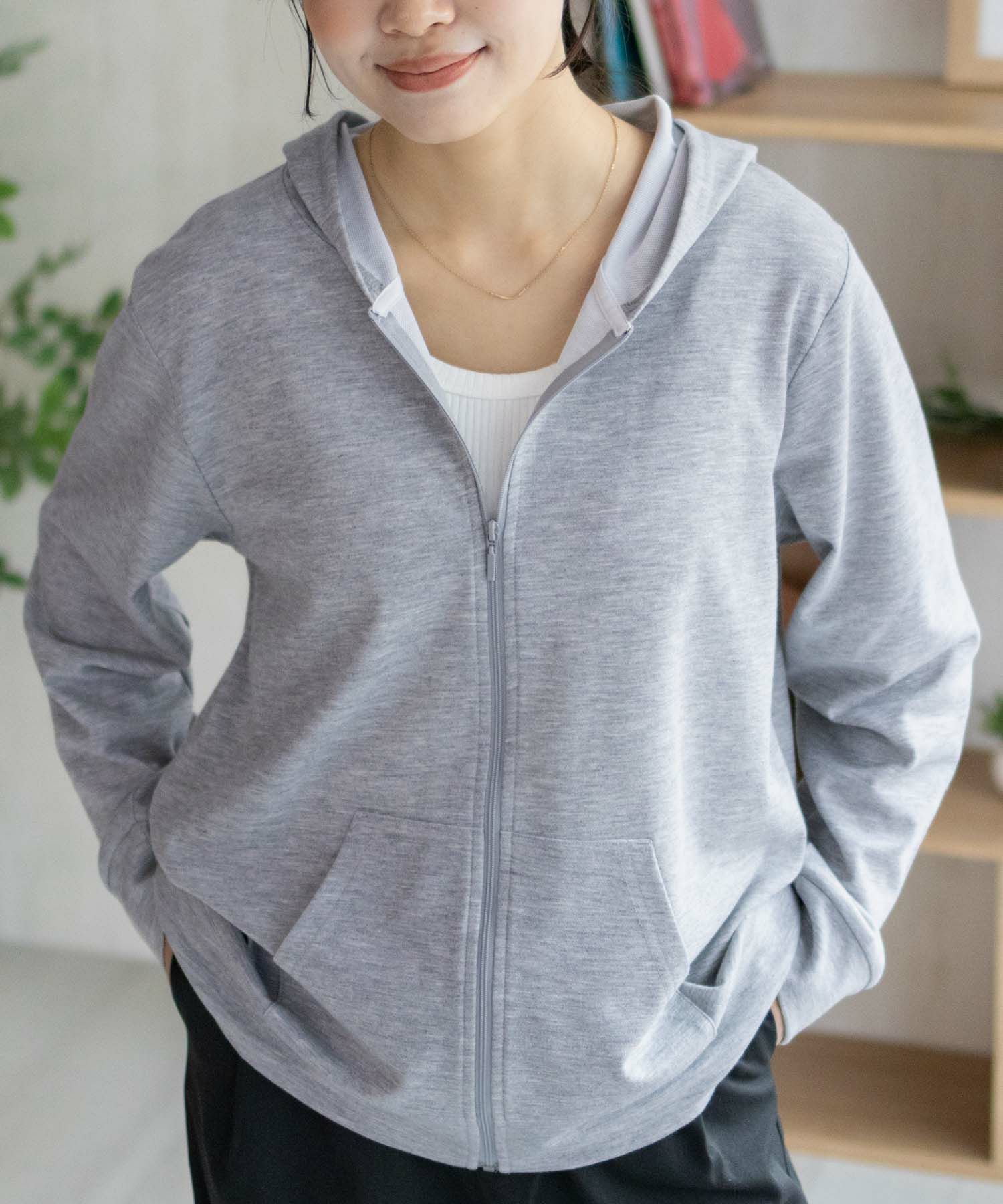 NAVY SARARI UVカットパーカー ドライ レディース