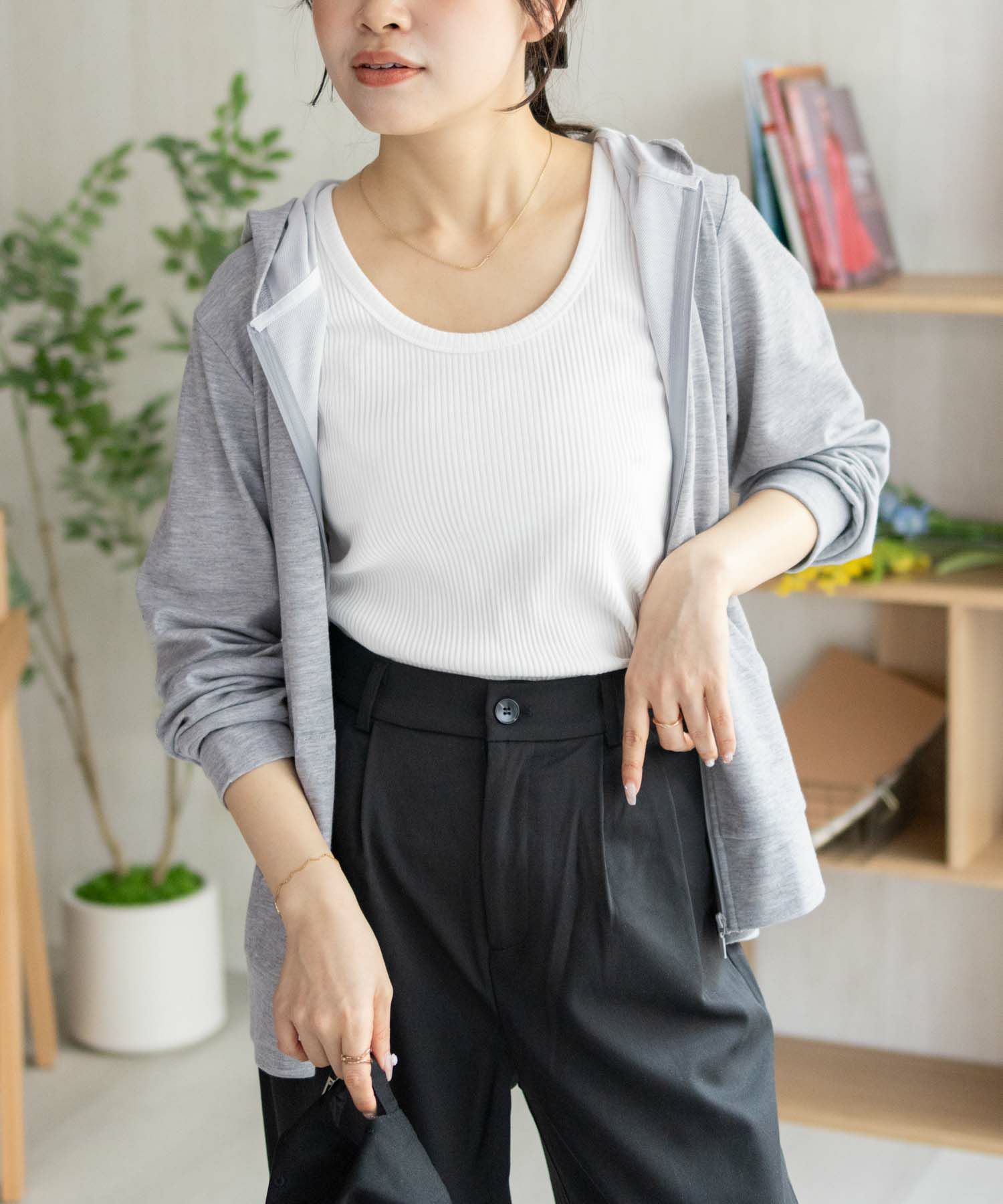 NAVY SARARI UVカットパーカー ドライ レディース