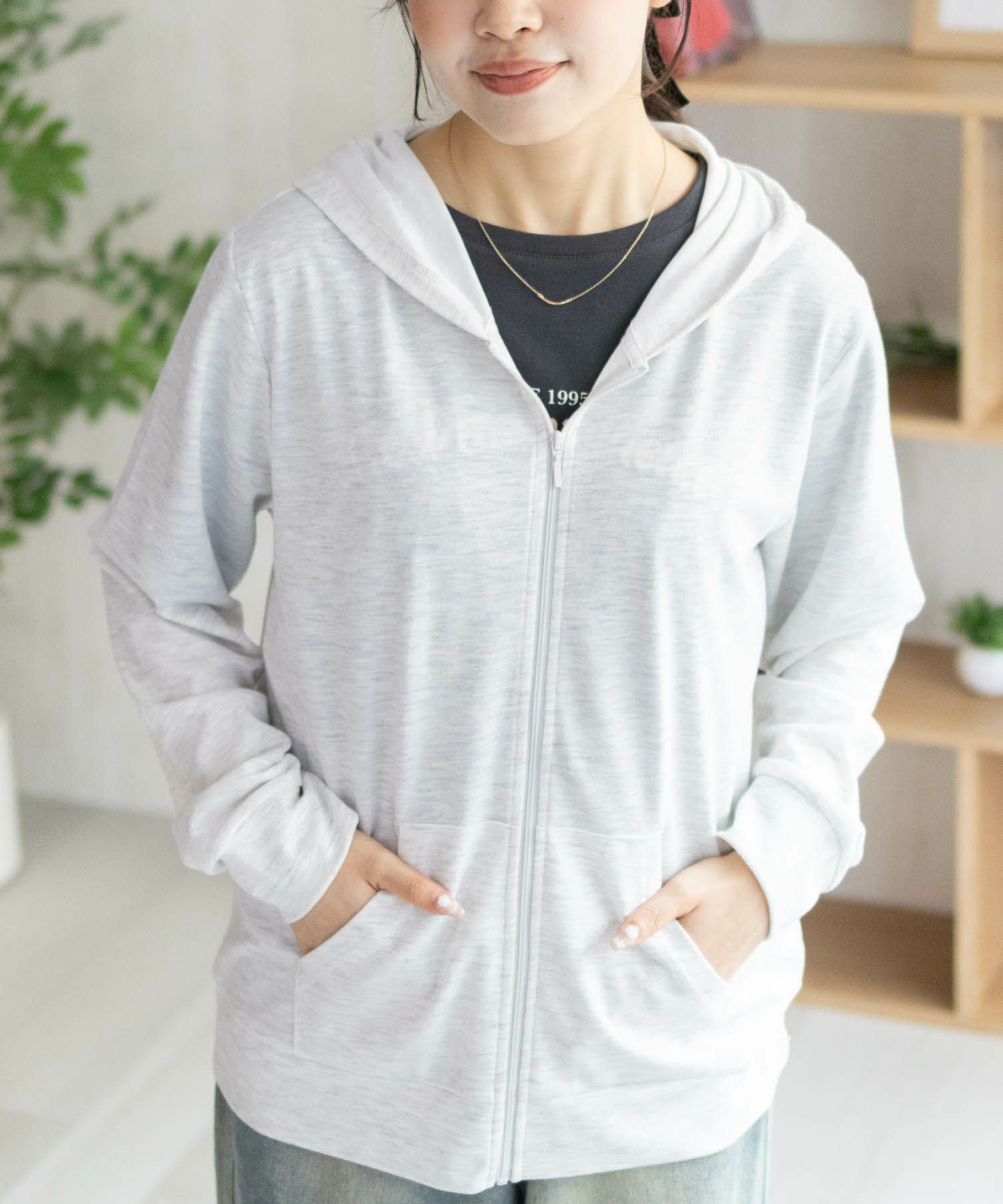 NAVY SARARI UVカットパーカー ドライ レディース