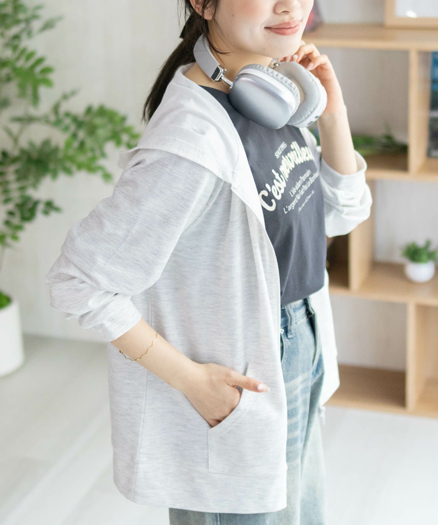 NAVY SARARI UVカットパーカー ドライ レディース