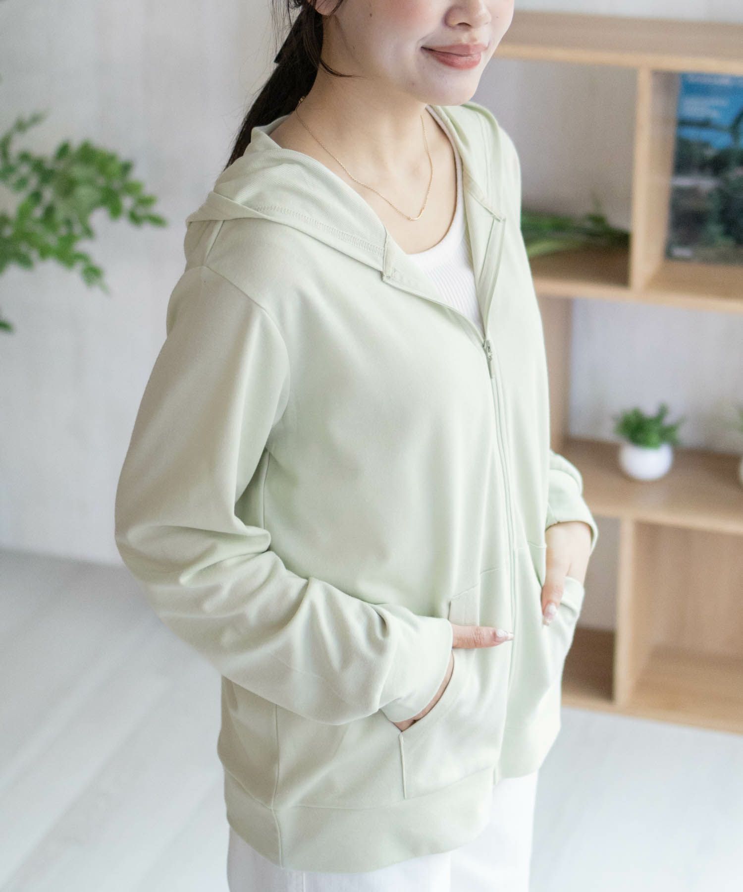 NAVY SARARI UVカットパーカー ドライ レディース