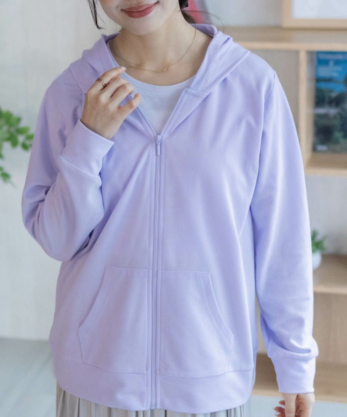 NAVY SARARI UVカットパーカー ドライ レディース