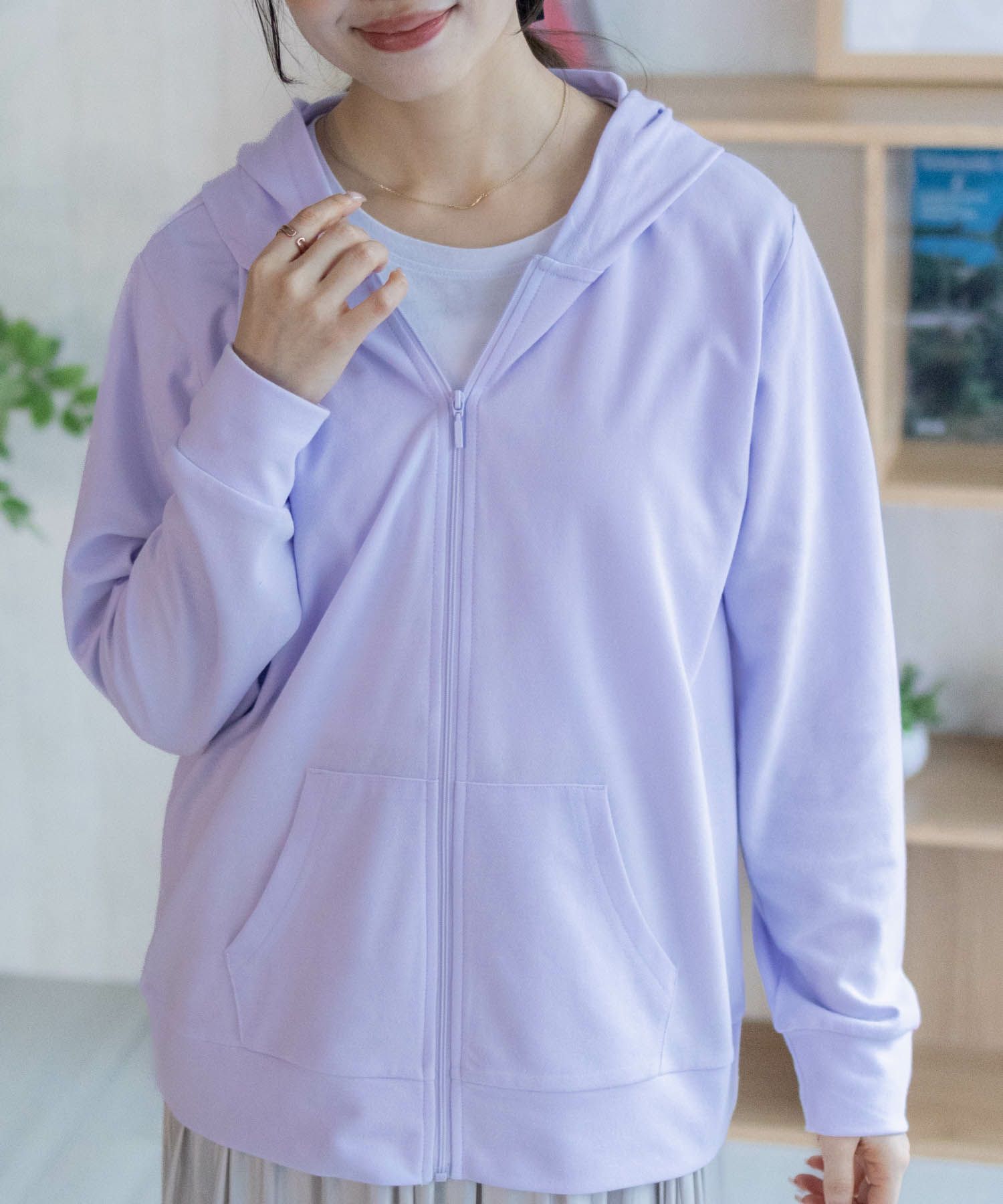 NAVY SARARI UVカットパーカー ドライ レディース