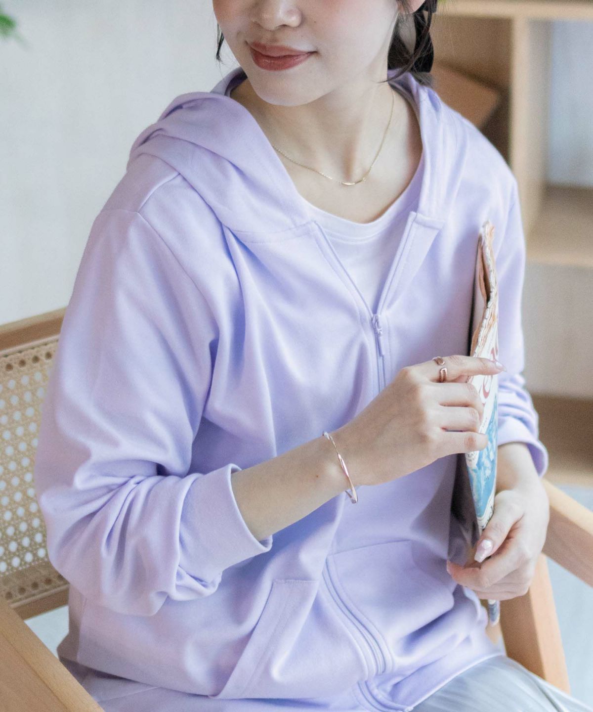 NAVY SARARI UVカットパーカー ドライ レディース