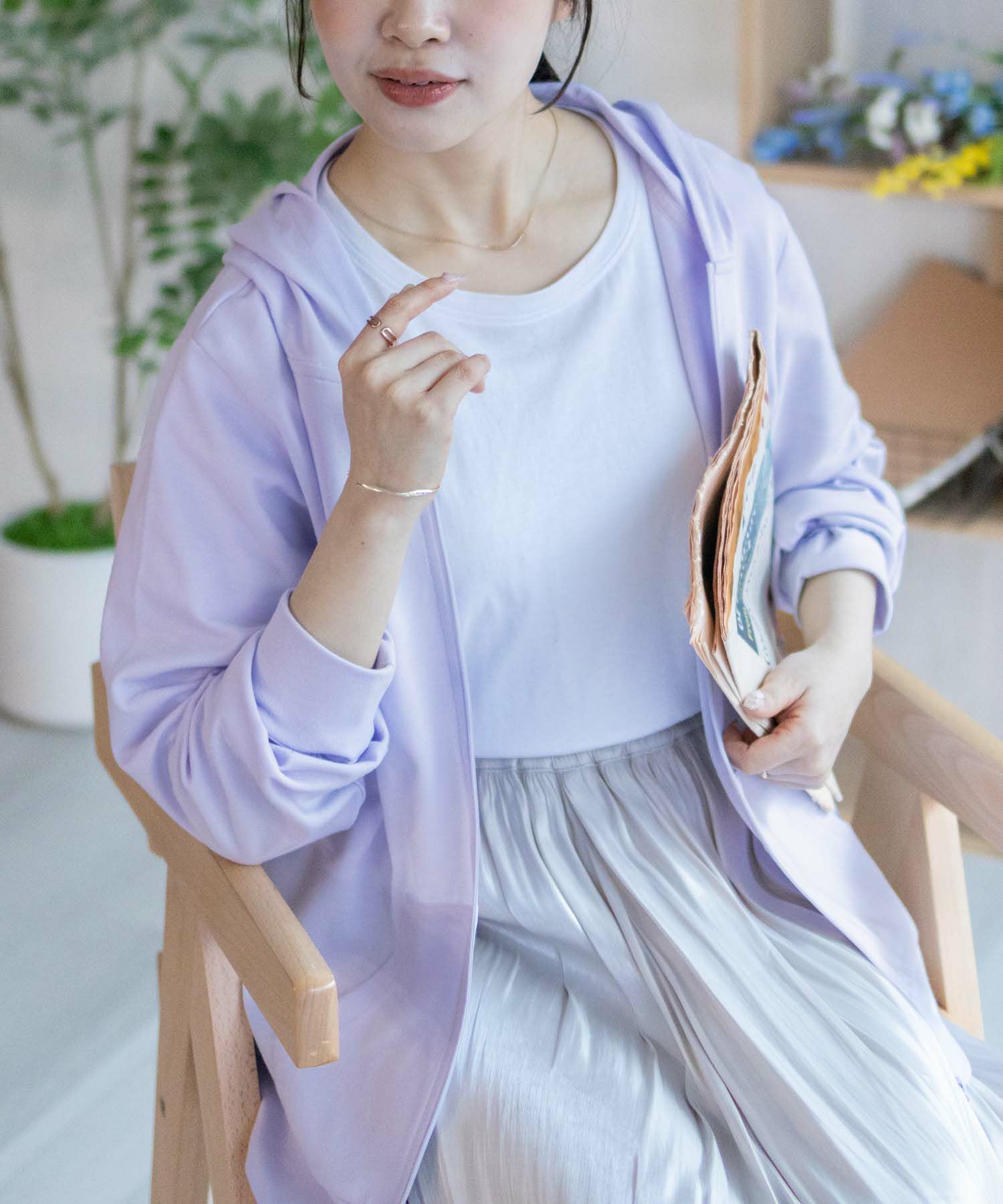 NAVY SARARI UVカットパーカー ドライ レディース
