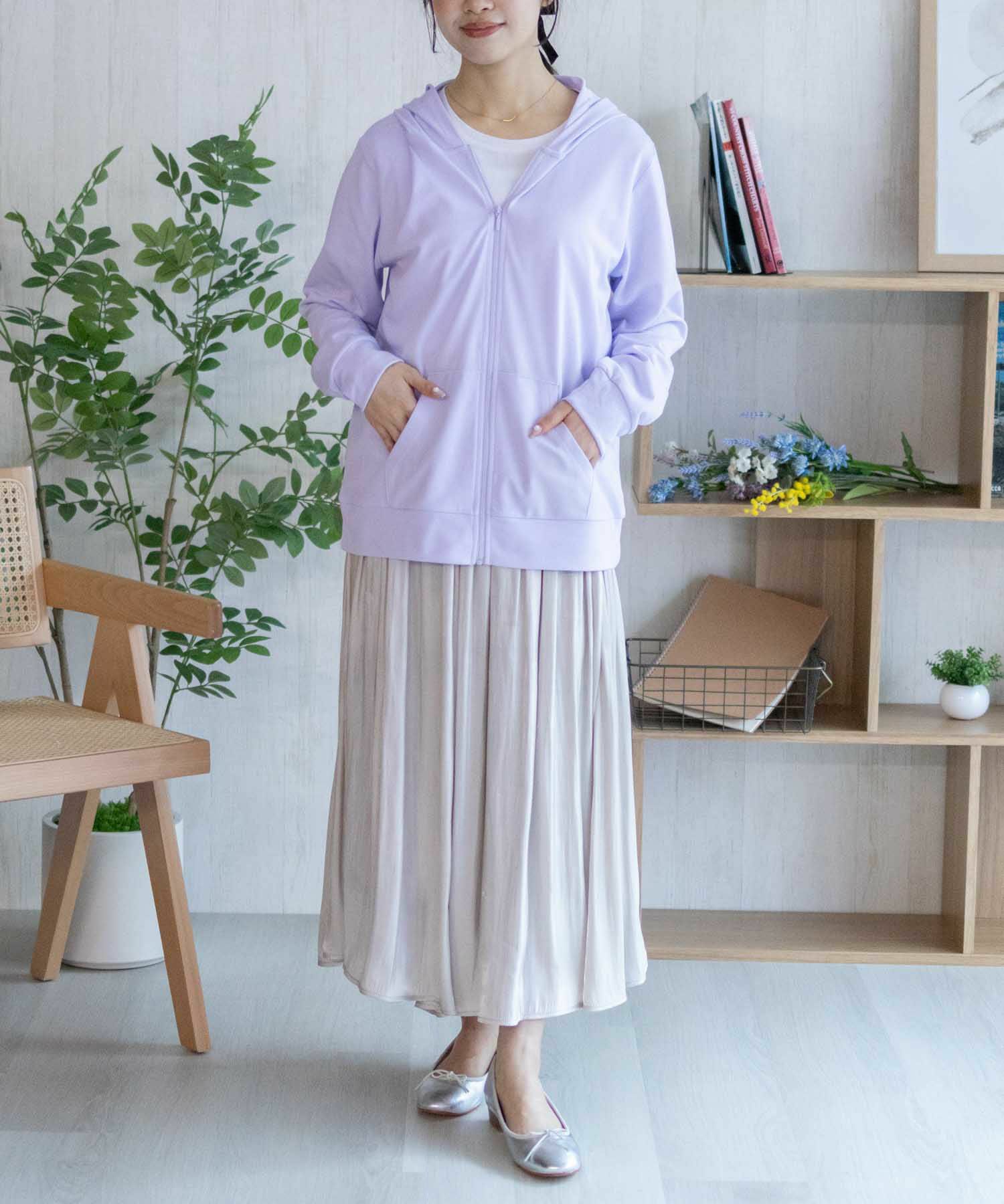 NAVY SARARI UVカットパーカー ドライ レディース