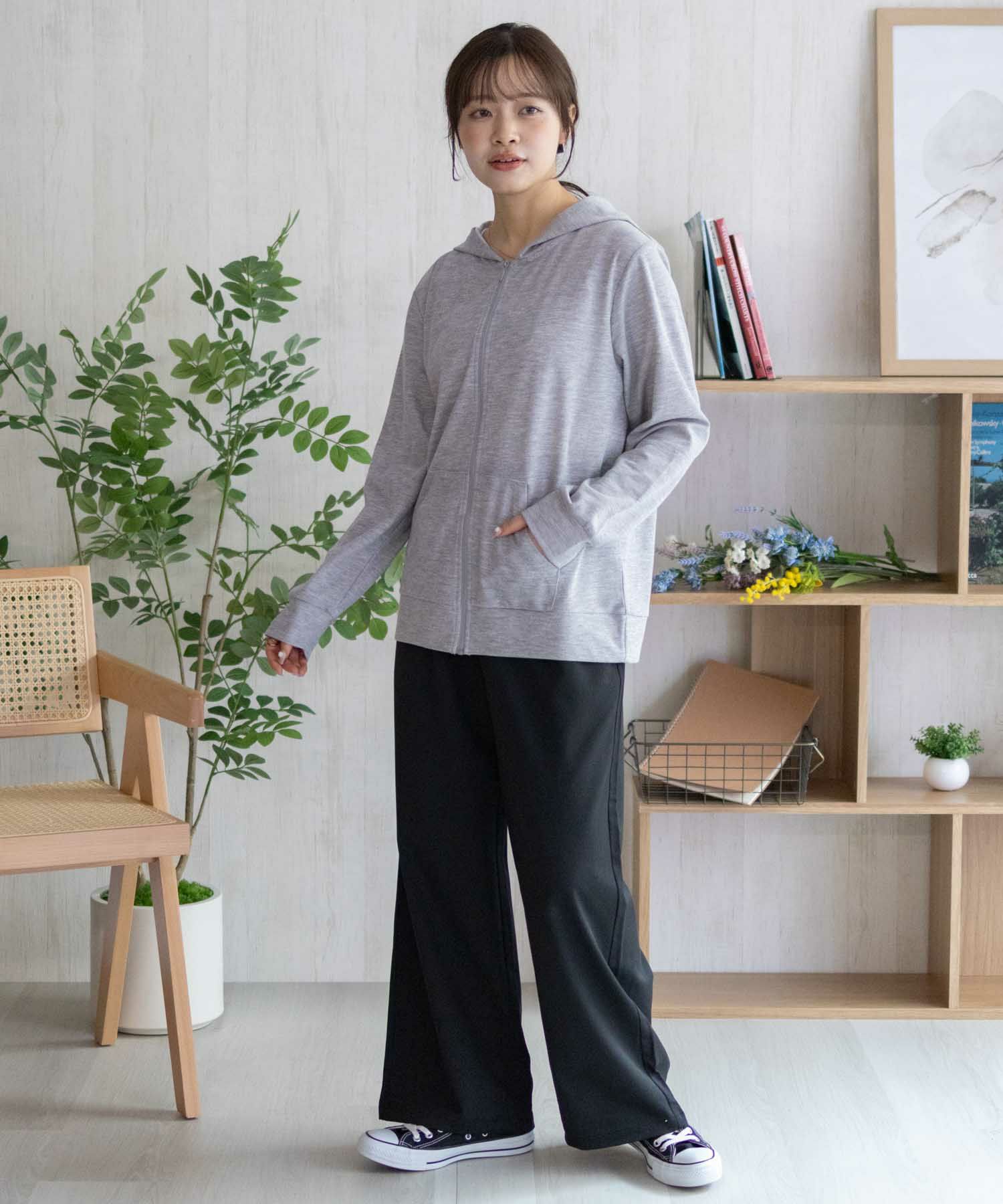 NAVY SARARI UVカットパーカー ドライ レディース