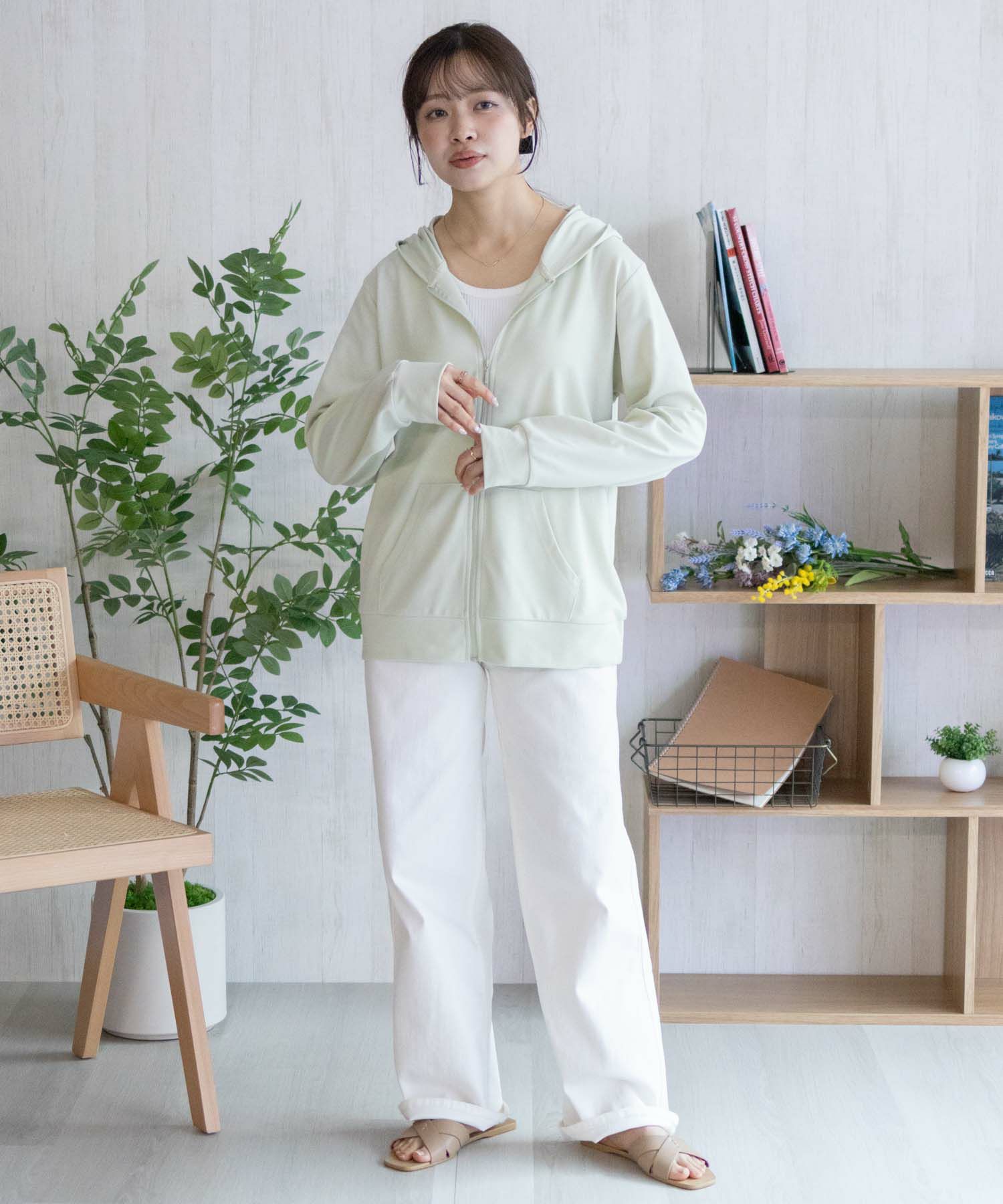 NAVY SARARI UVカットパーカー ドライ レディース