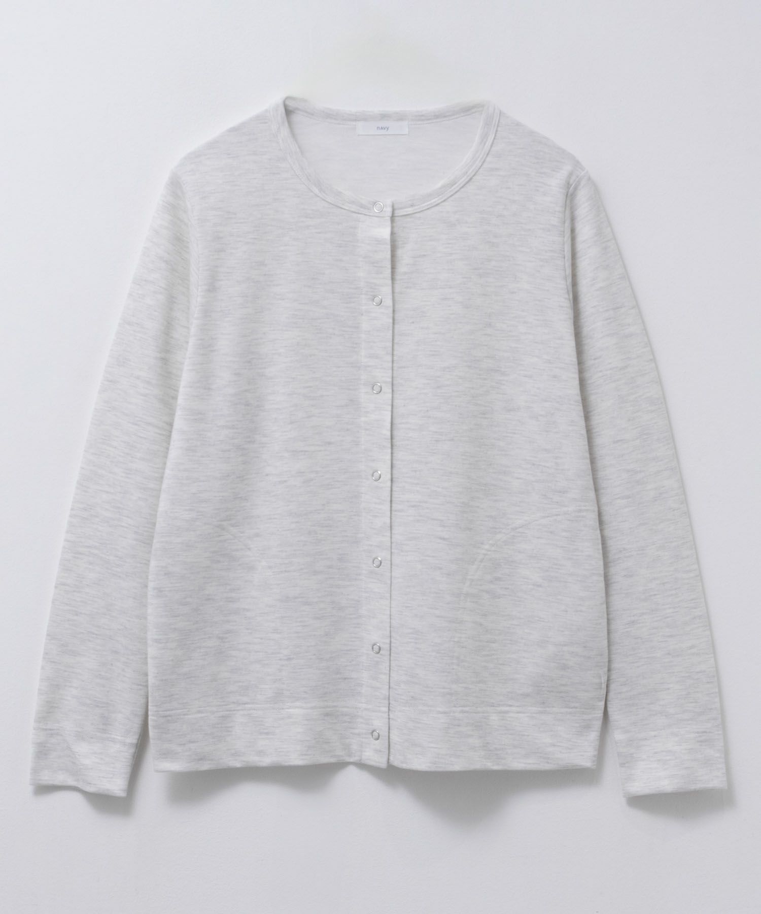 NAVY SARARI UVカットカーディガン ドットボタン レディース