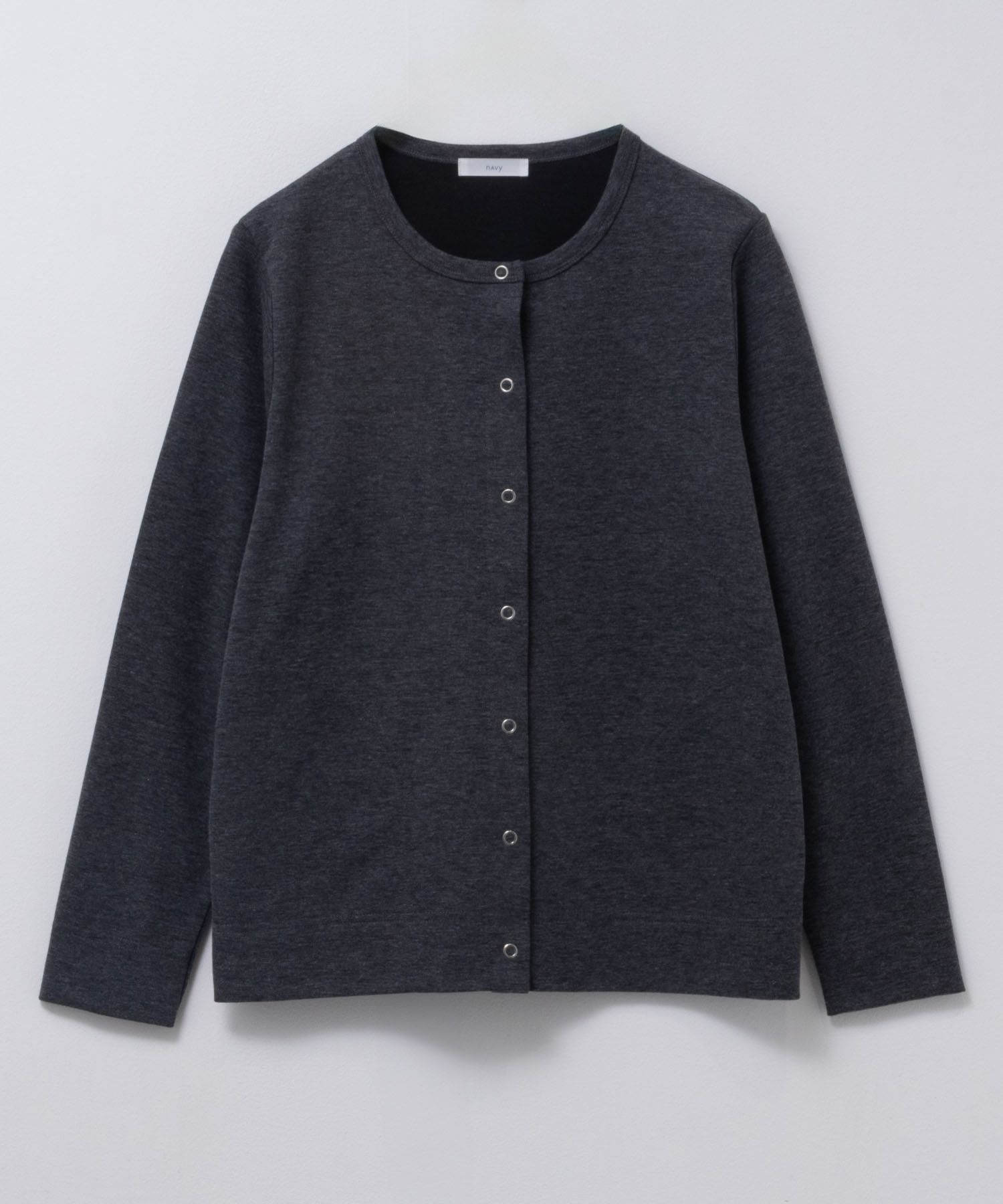 NAVY SARARI UVカットカーディガン ドットボタン レディース