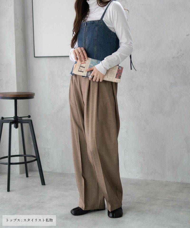 nAvy  2タックセミワイドパンツ レディース商品画像-10