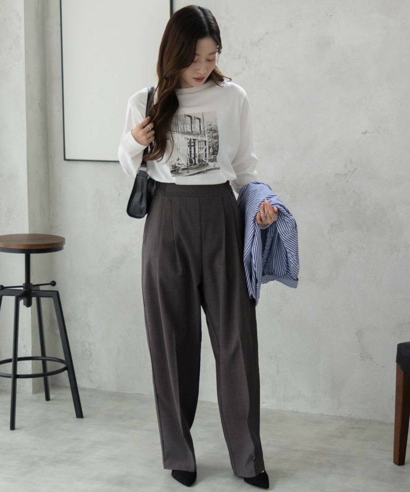 nAvy  2タックセミワイドパンツ レディース商品画像-24