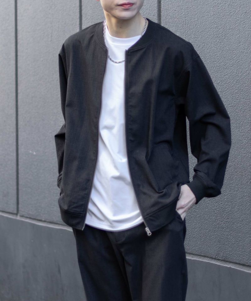 URBAN COLLECTION エアリネン リネンライクブルゾン メンズ商品画像-1