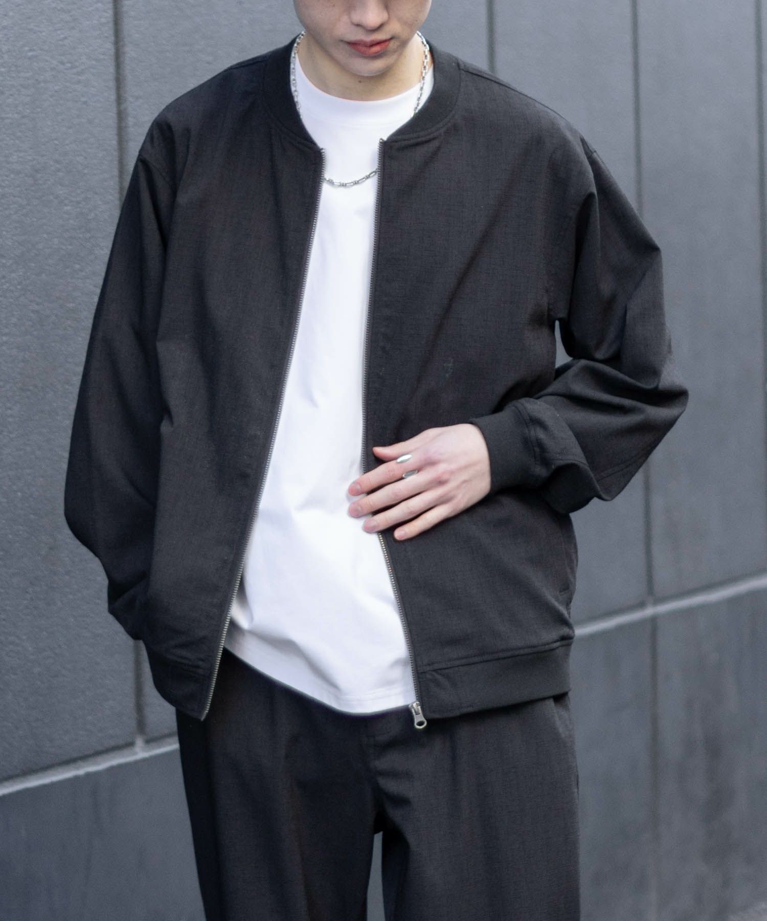 URBAN COLLECTION リネンライクブルゾン メンズ