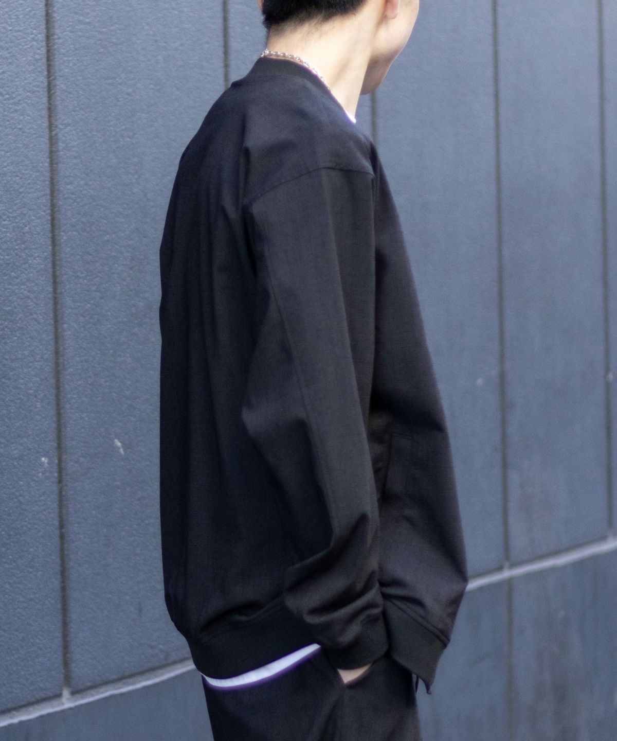 URBAN COLLECTION リネンライクブルゾン メンズ