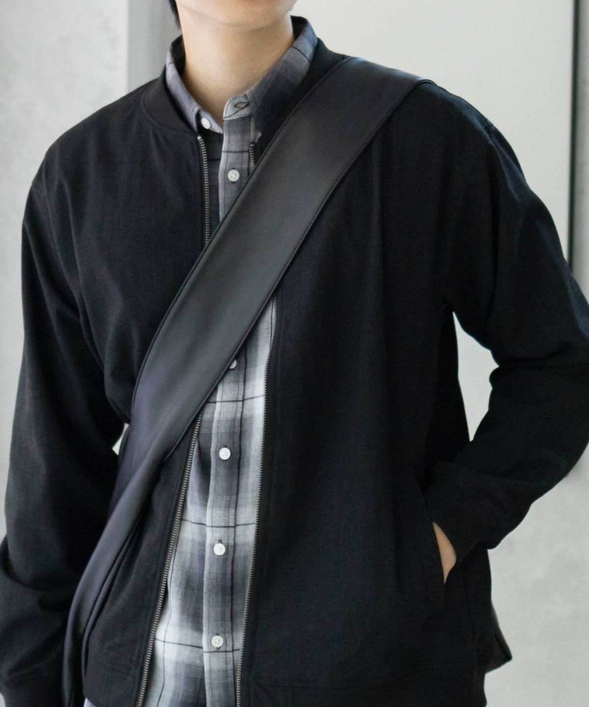 URBAN COLLECTION リネンライクブルゾン メンズ