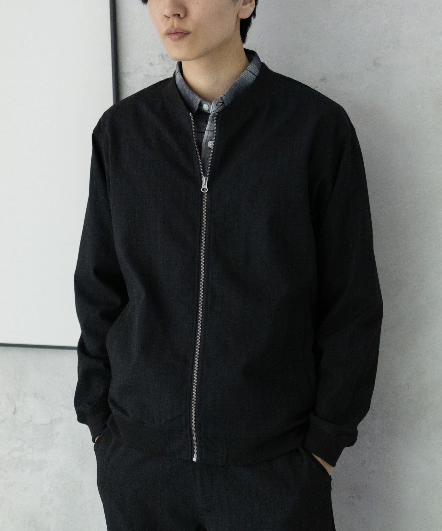 URBAN COLLECTION エアリネン リネンライクブルゾン メンズ商品サムネイル-14