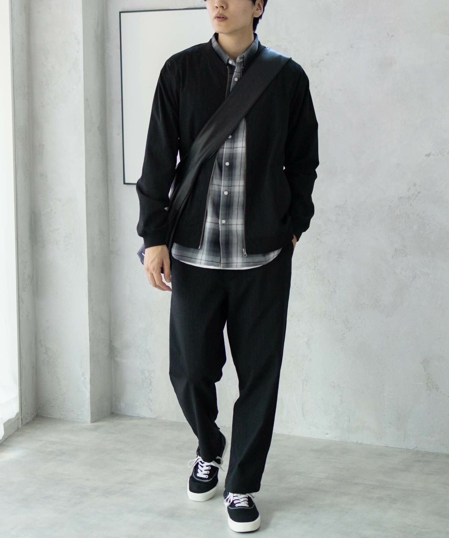 URBAN COLLECTION リネンライクブルゾン メンズ