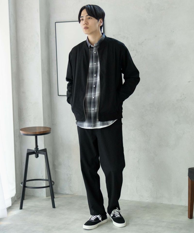 URBAN COLLECTION エアリネン リネンライクブルゾン メンズ商品画像-16