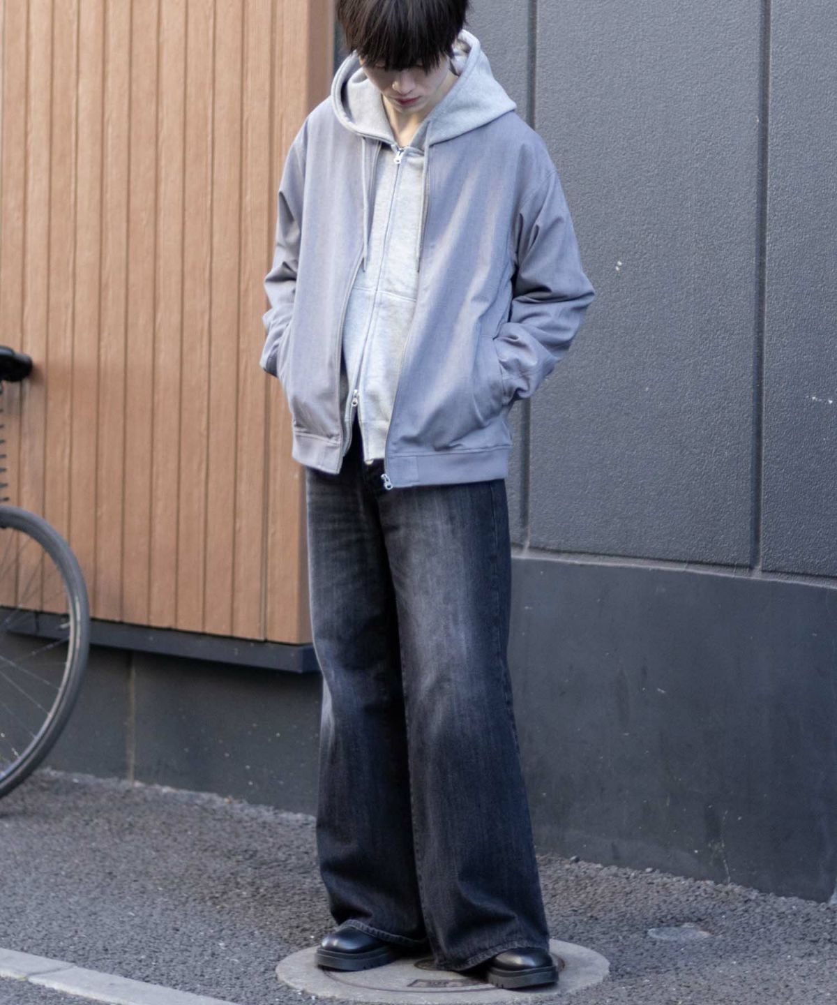 URBAN COLLECTION リネンライクブルゾン メンズ