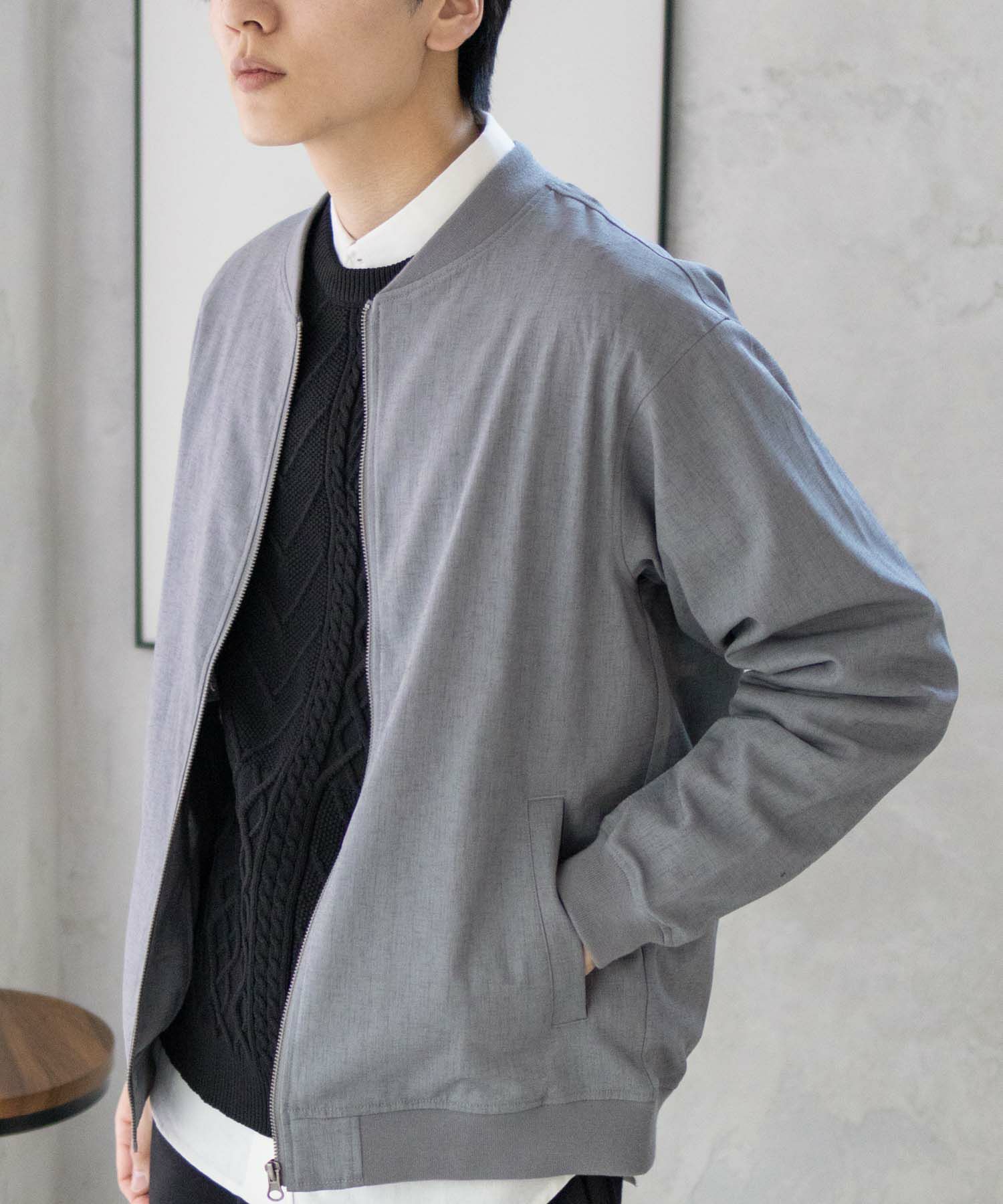 URBAN COLLECTION リネンライクブルゾン メンズ