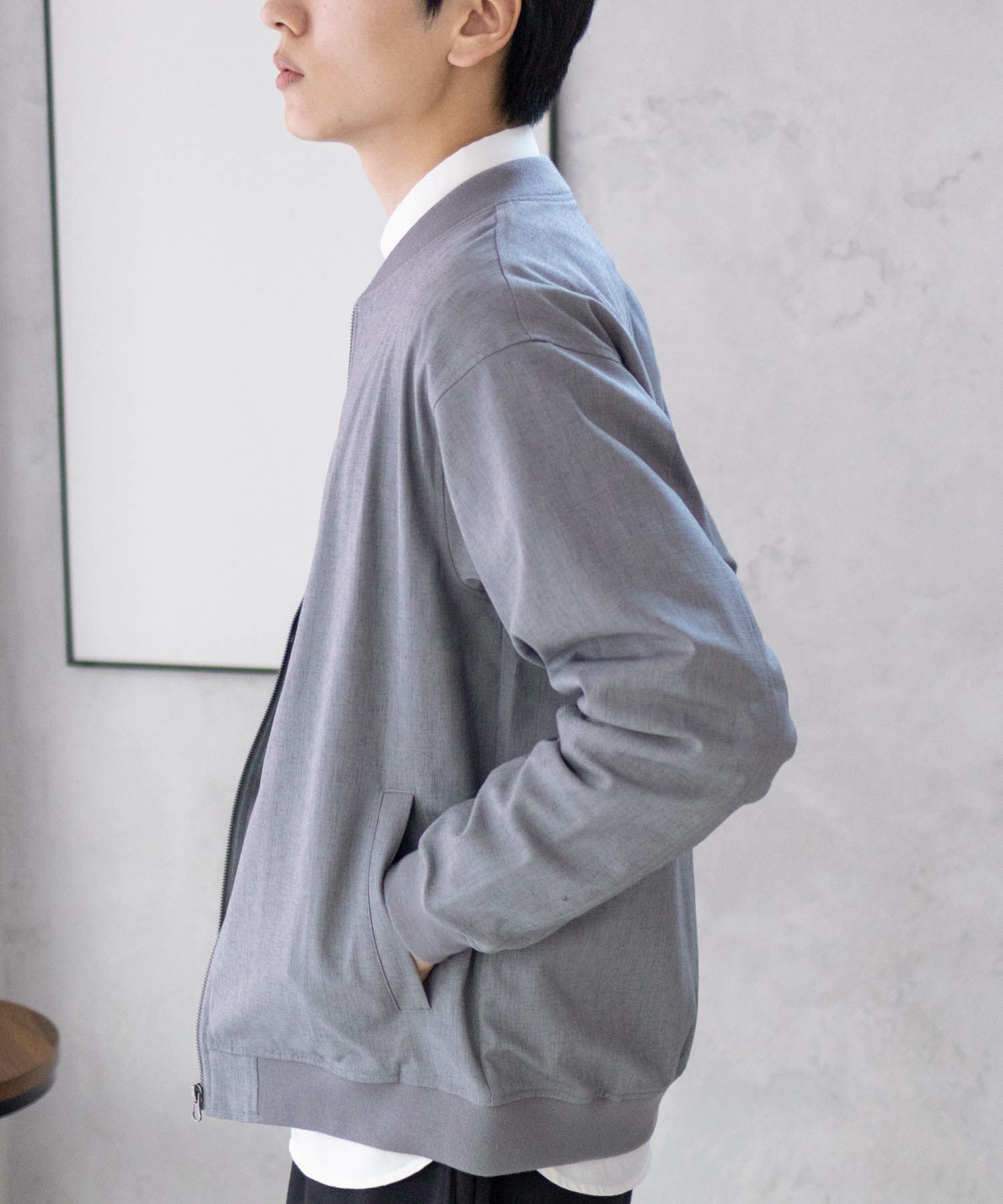 URBAN COLLECTION リネンライクブルゾン メンズ