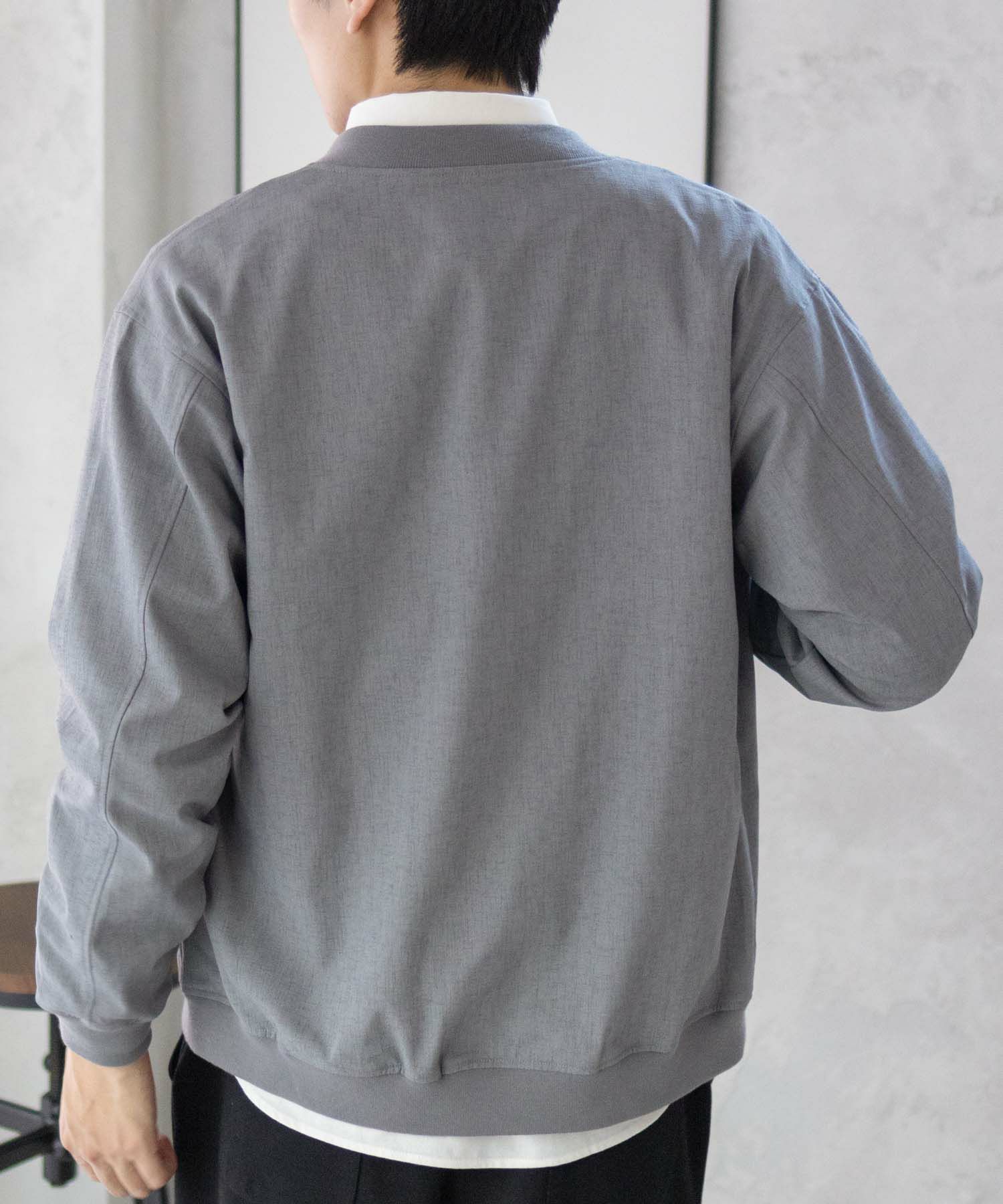 URBAN COLLECTION エアリネン リネンライクブルゾン メンズ商品サムネイル-28