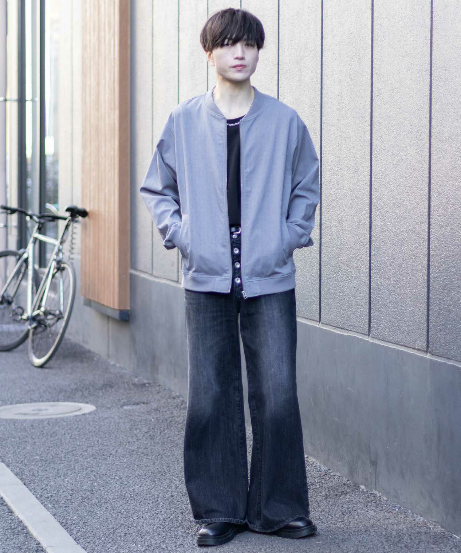 URBAN COLLECTION リネンライクブルゾン メンズ