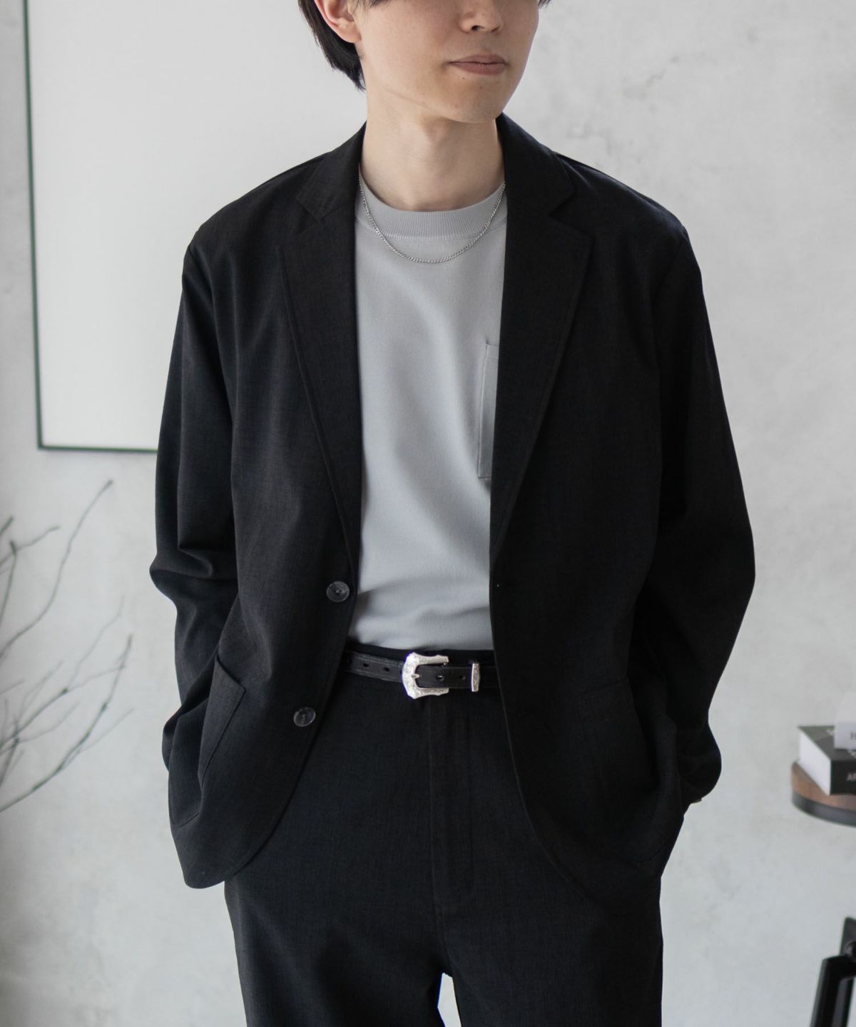 URBAN COLLECTION リネンライクジャケット メンズ