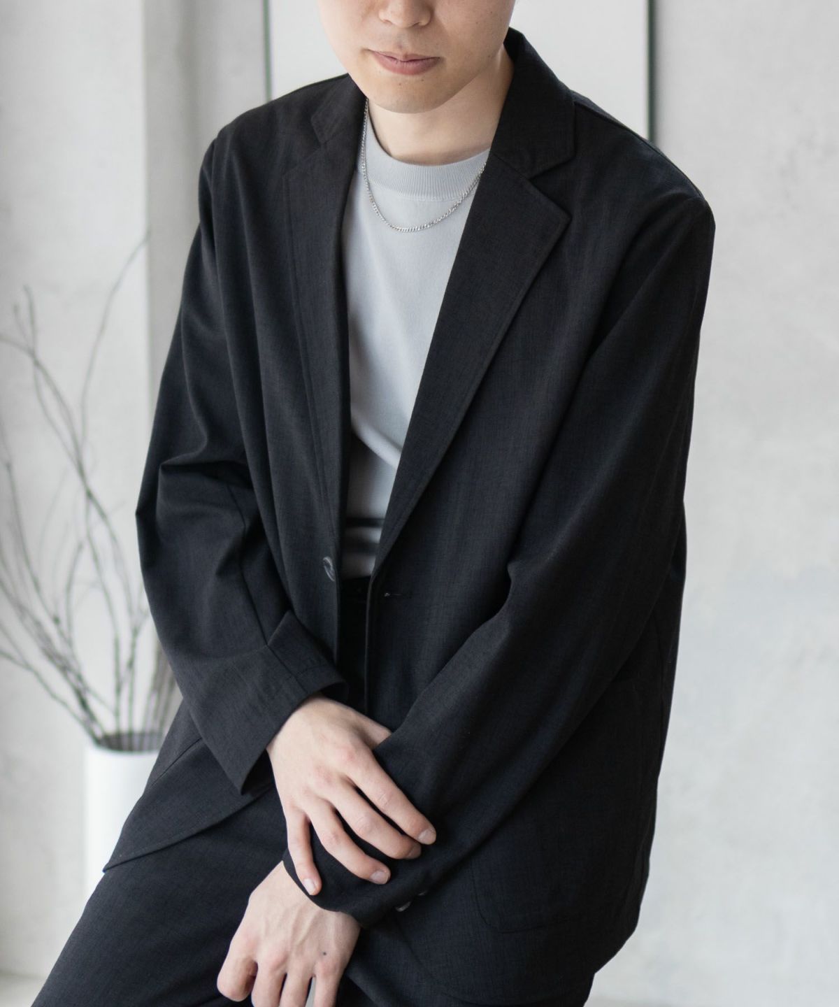 URBAN COLLECTION リネンライクジャケット メンズ