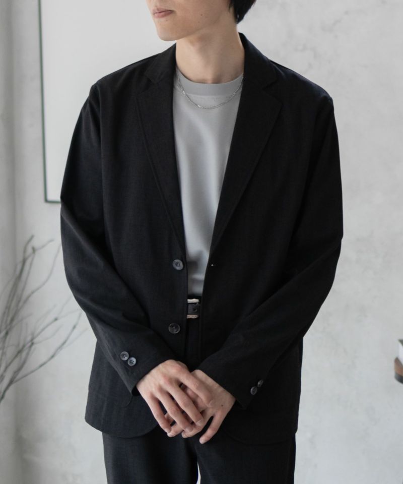 URBAN COLLECTION エアリネン リネンライクジャケット メンズ商品画像-4
