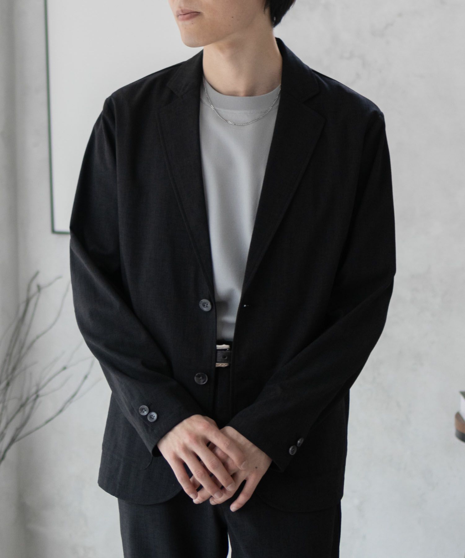 URBAN COLLECTION エアリネン リネンライクジャケット メンズ商品サムネイル-4