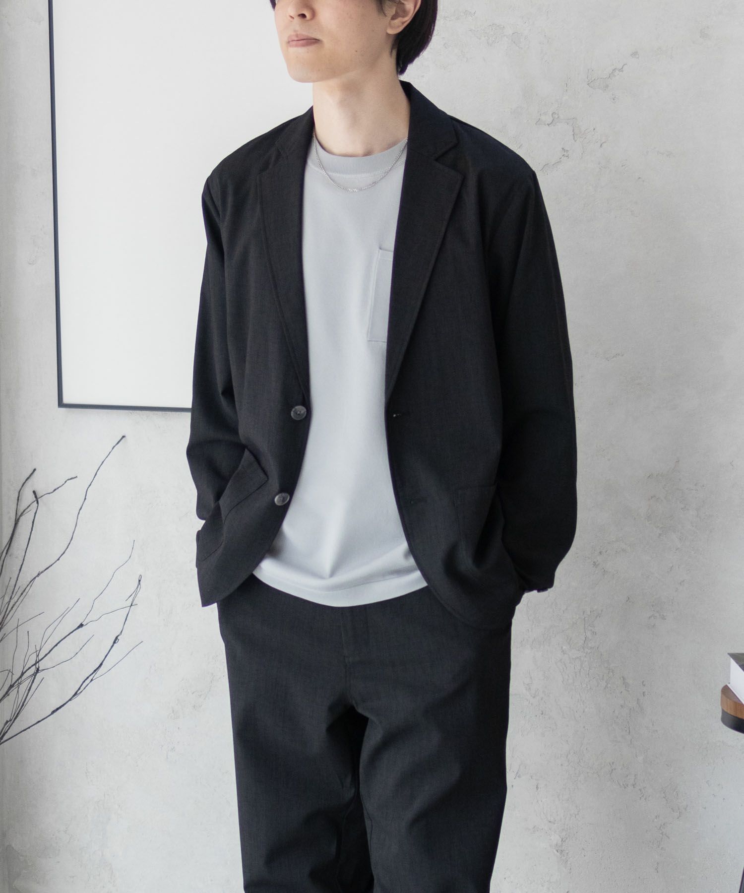 URBAN COLLECTION エアリネン リネンライクジャケット メンズ商品サムネイル-5