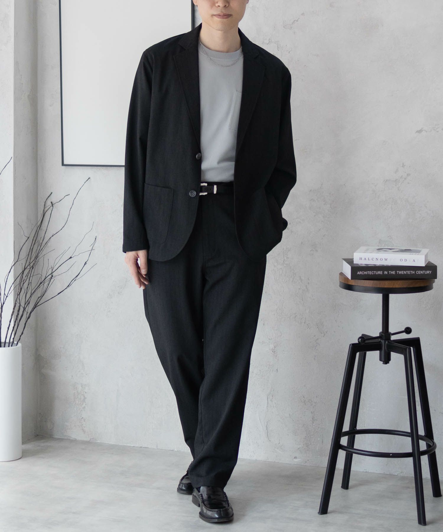 URBAN COLLECTION エアリネン リネンライクジャケット メンズ商品サムネイル-10