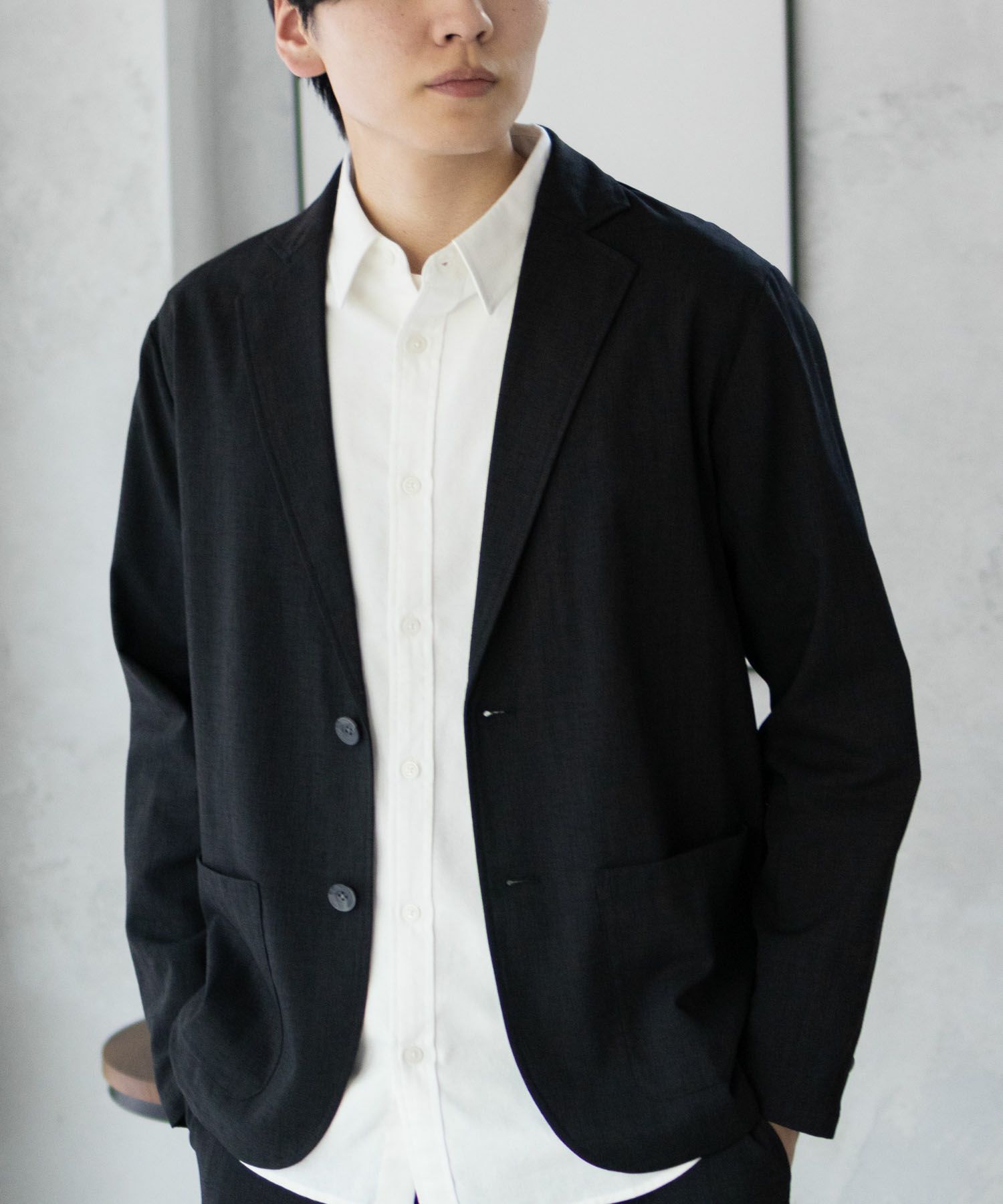 URBAN COLLECTION エアリネン リネンライクジャケット メンズ商品サムネイル-12