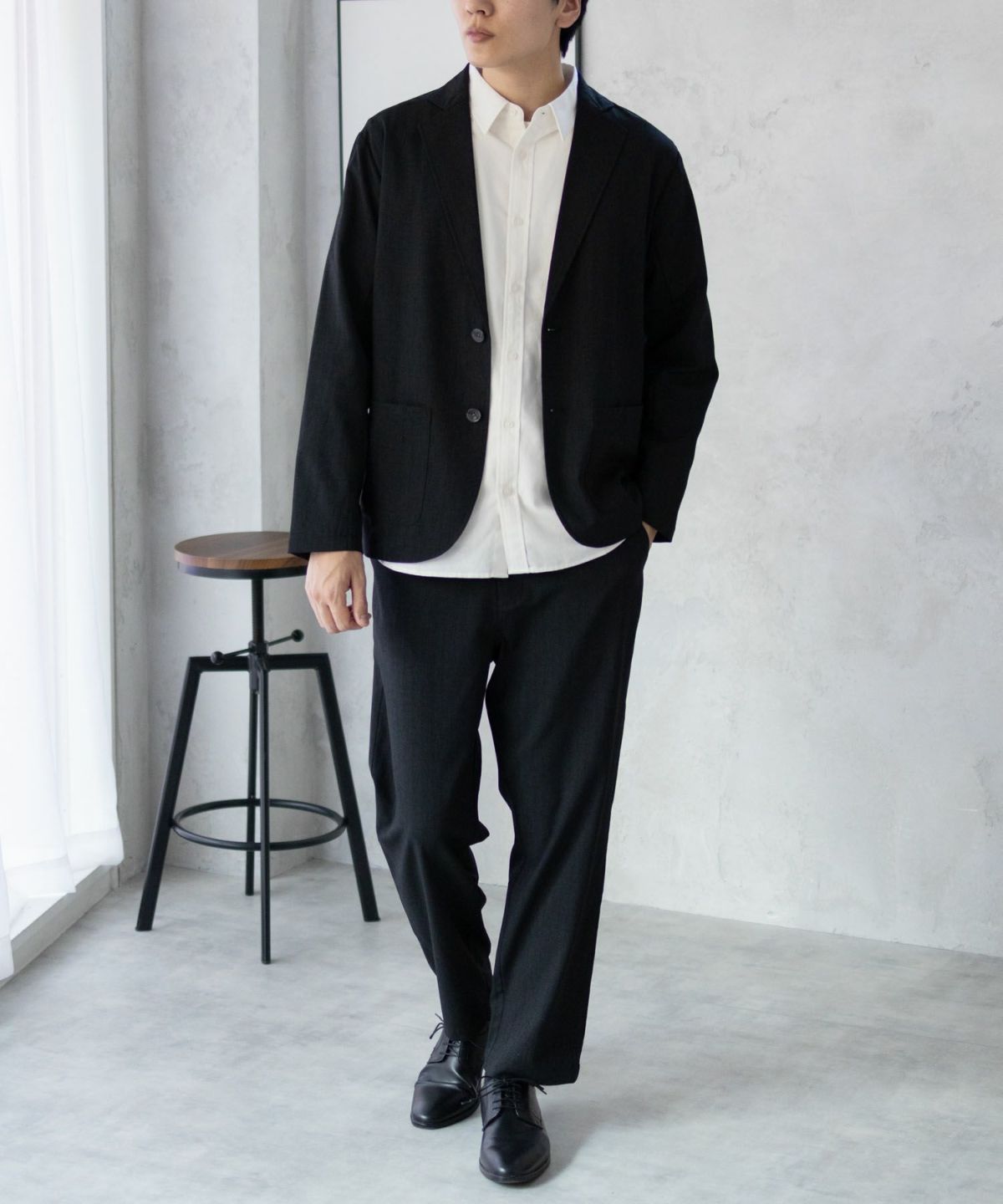 URBAN COLLECTION リネンライクジャケット メンズ