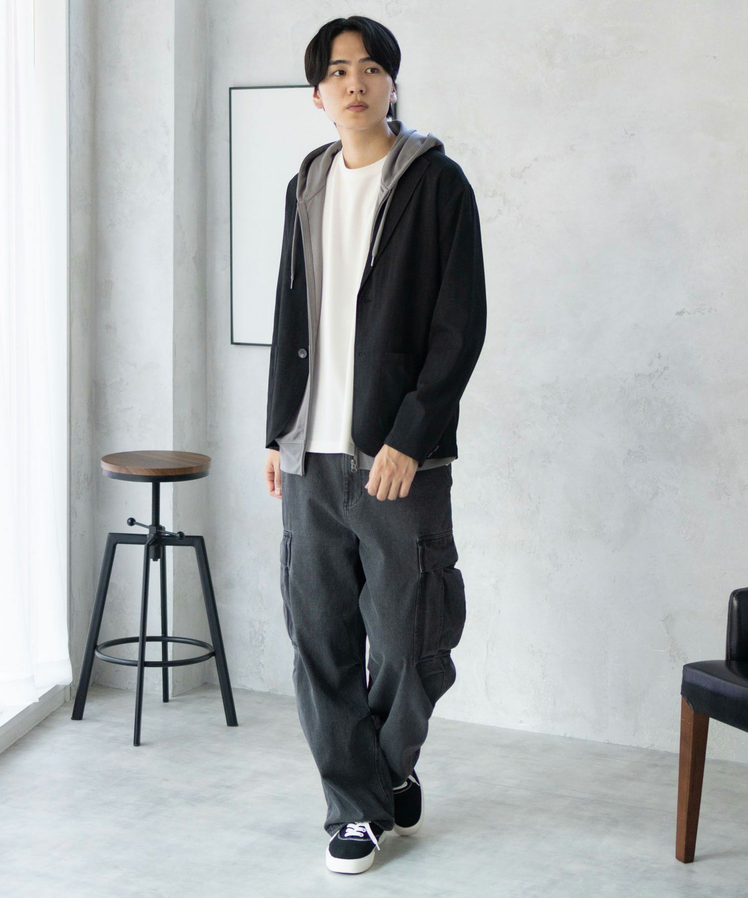 URBAN COLLECTION エアリネン リネンライクジャケット メンズ商品サムネイル-18