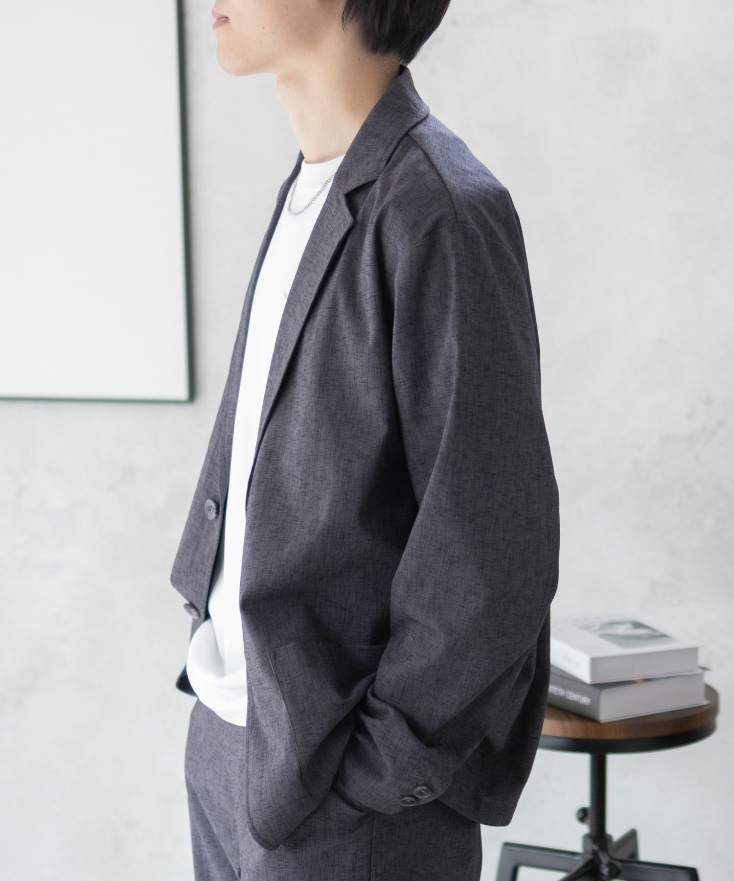 URBAN COLLECTION エアリネン リネンライクジャケット メンズ商品サムネイル-20