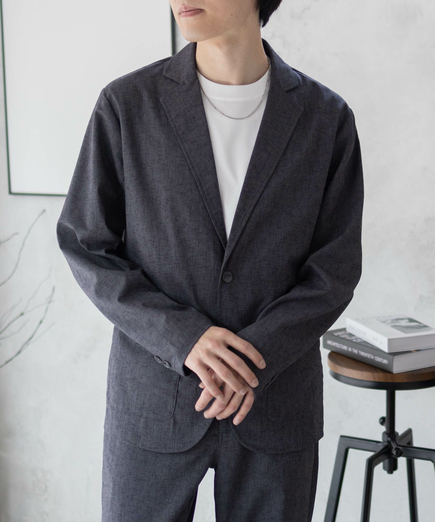 URBAN COLLECTION エアリネン リネンライクジャケット メンズ商品サムネイル-21